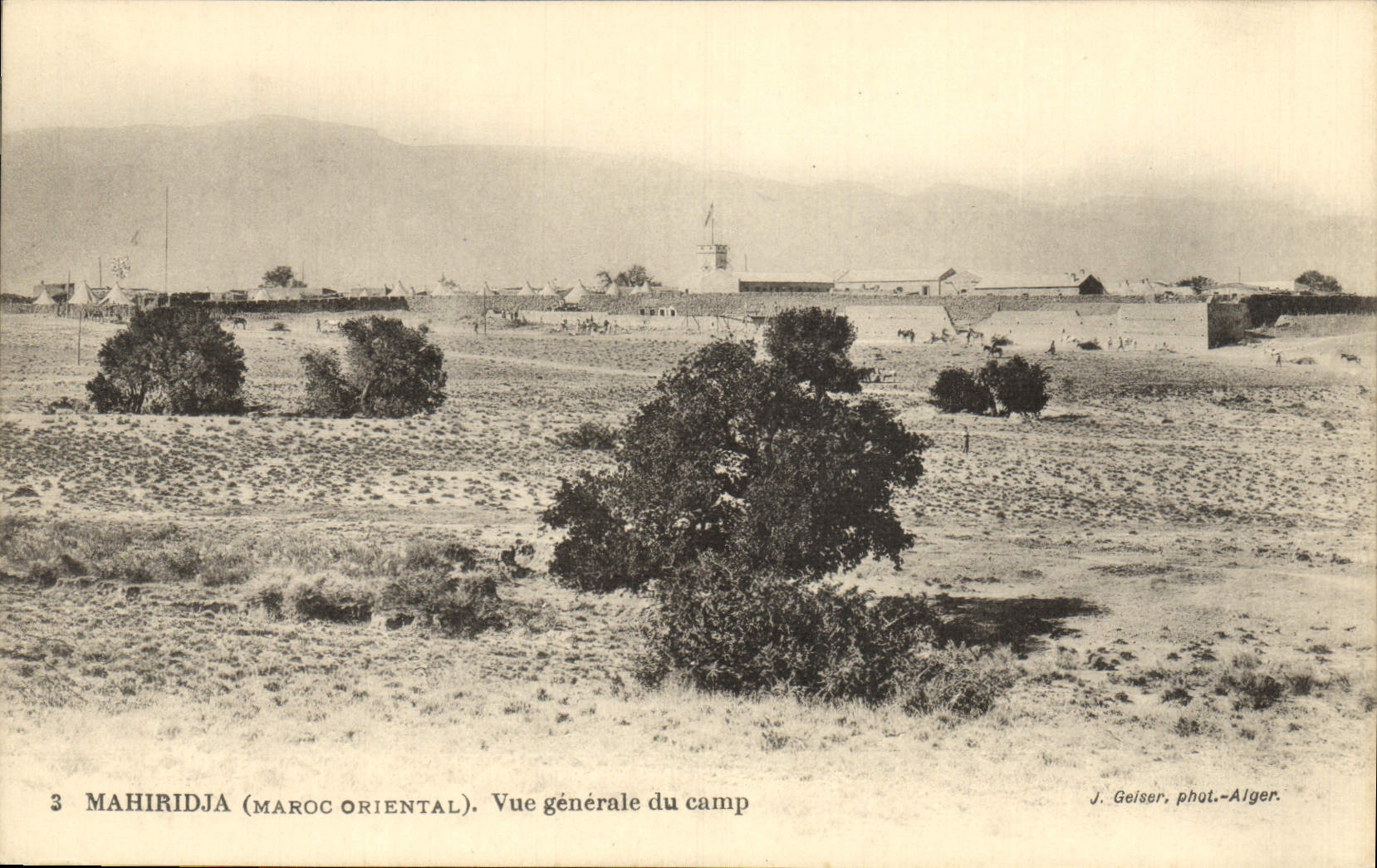 VINTAGE POSTCARD Mahiridja View Of the Camp