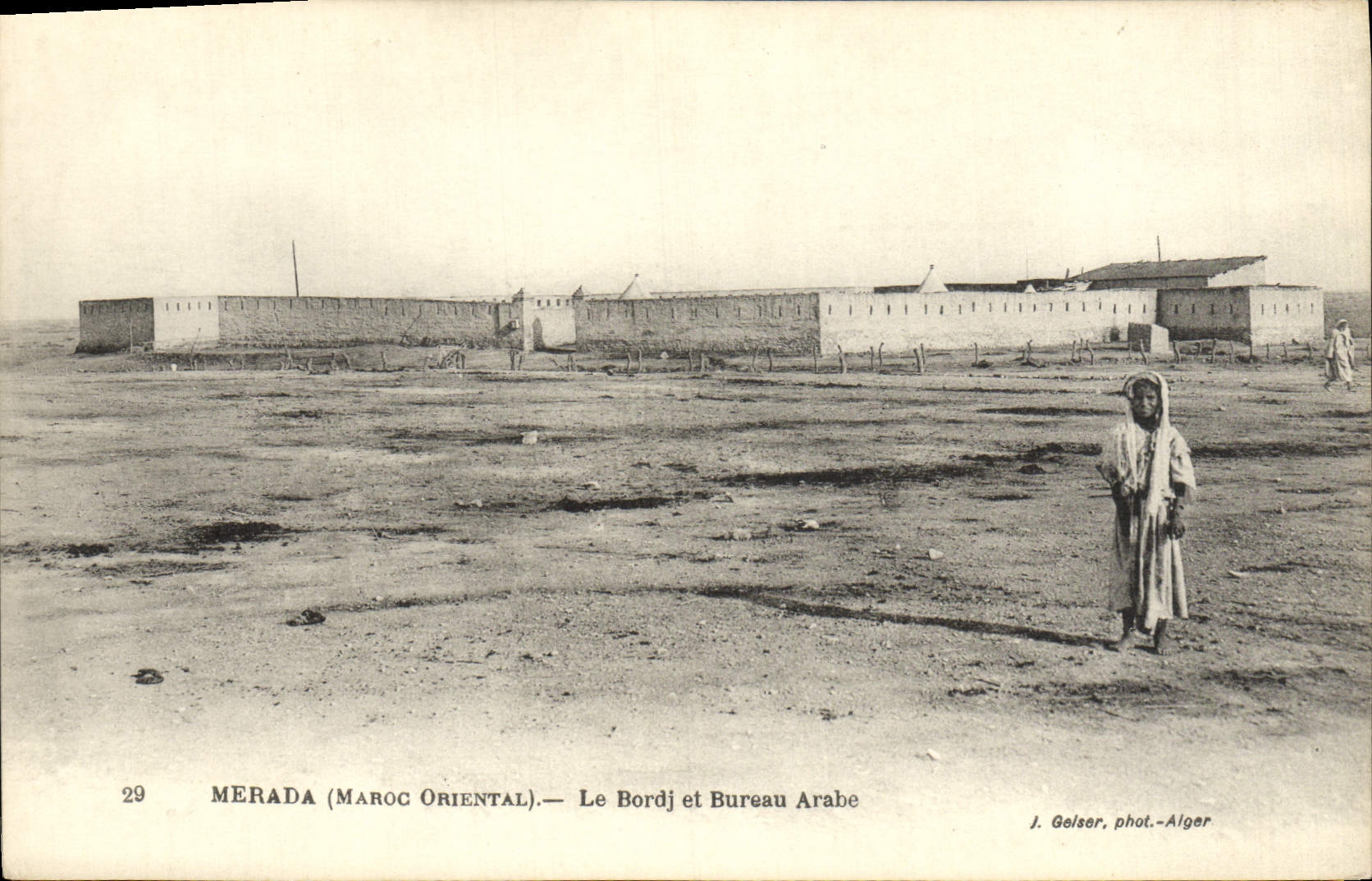 VINTAGE POSTCARD Merada Bordj And Arab Bureau