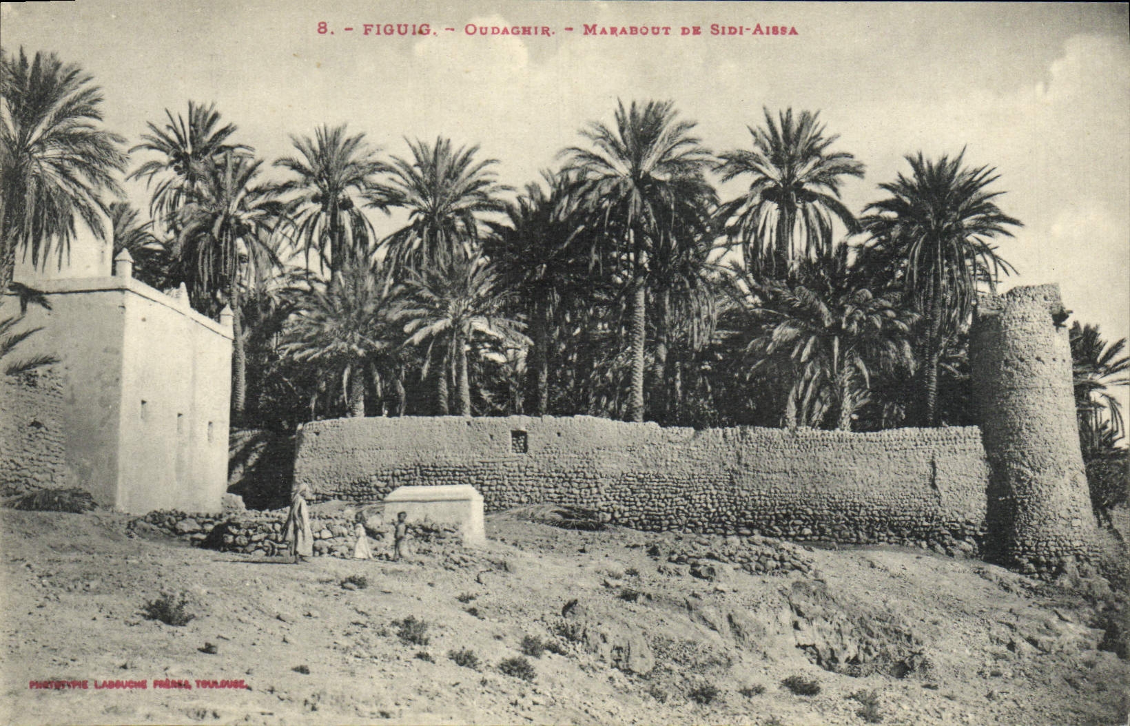 POSTAL Figuig Oudaghir Maraubout De Sidi Aissa de la VENDIMIA