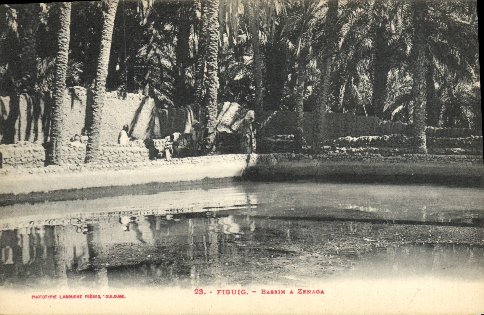 CPA Figuig Bassin A Zenaga