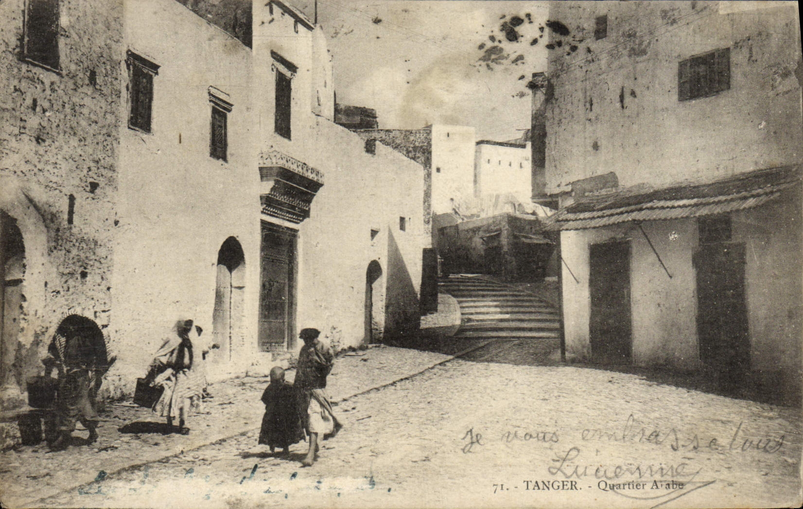VINTAGE POSTCARD Arab Tangier District