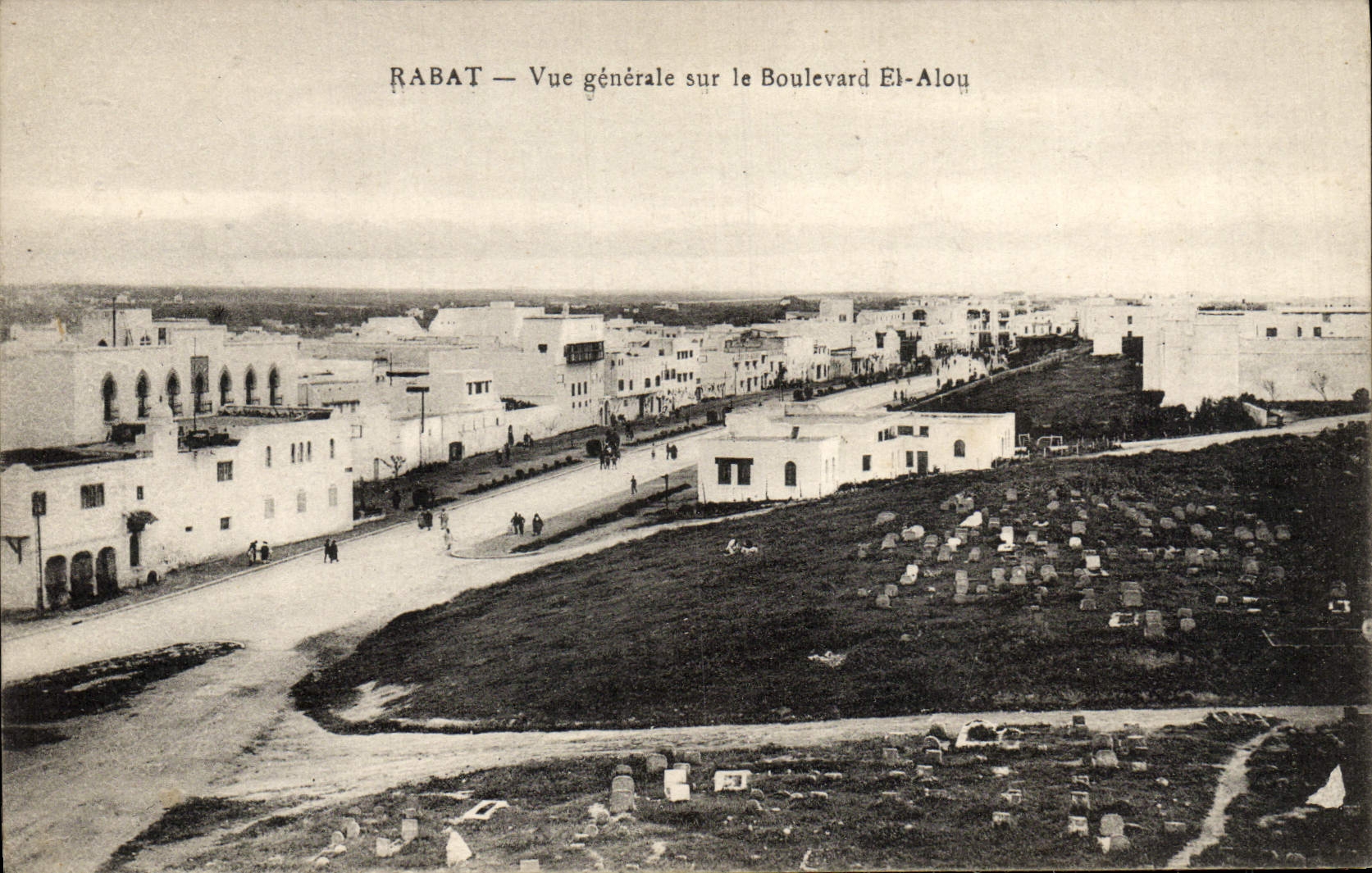 CPA Rabat Vue Generale Sur Le Boulevard El Alou