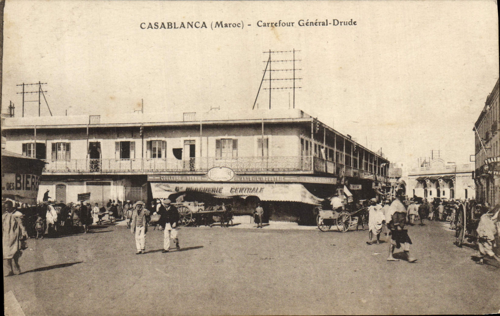 CPA Casablanca Carrefour General Drude