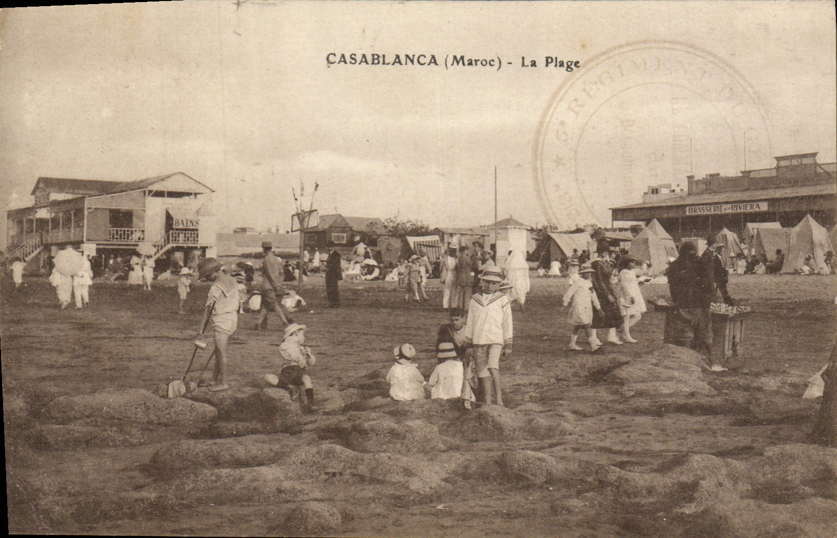 CPA Casablanca La Plage