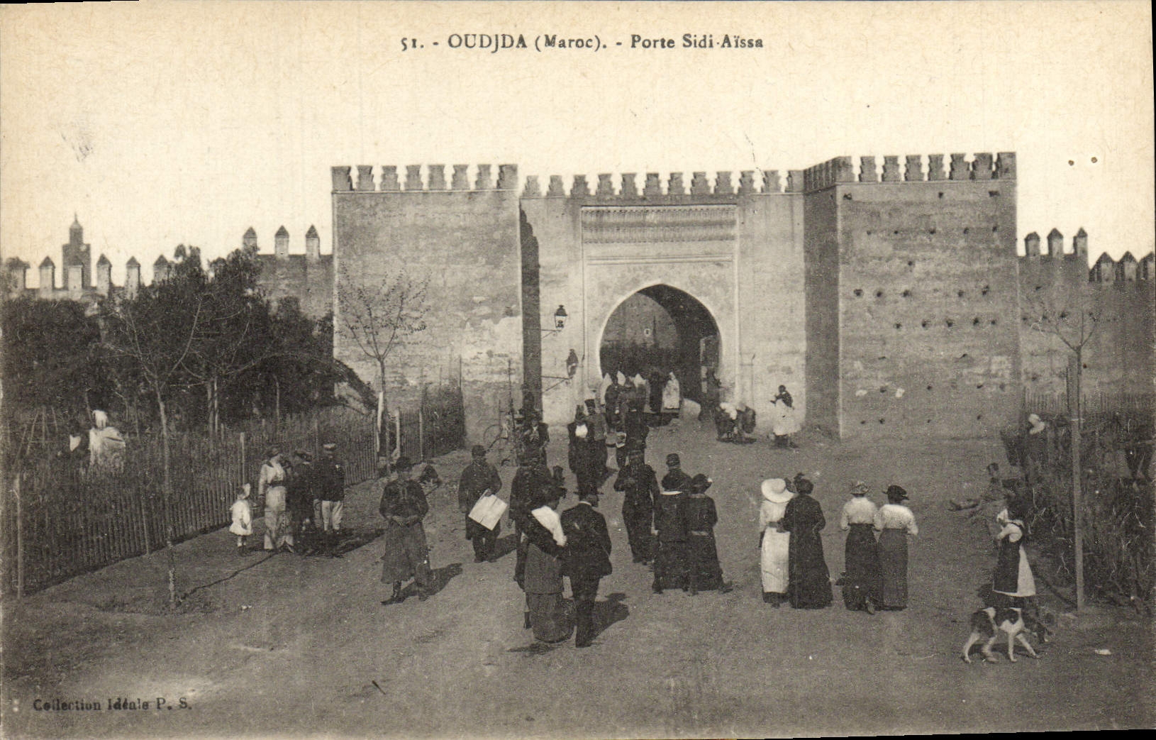 VINTAGE POSTCARD Oudjda Carries Sidi Aissa