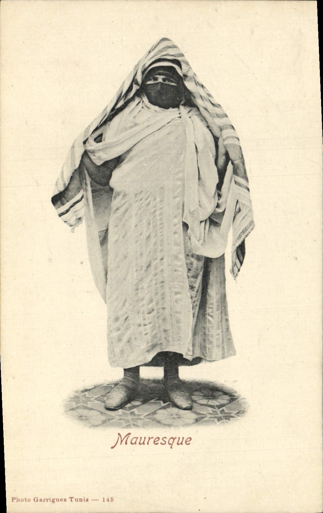 Folklore Moorish de Túnez de la POSTAL de la VENDIMIA