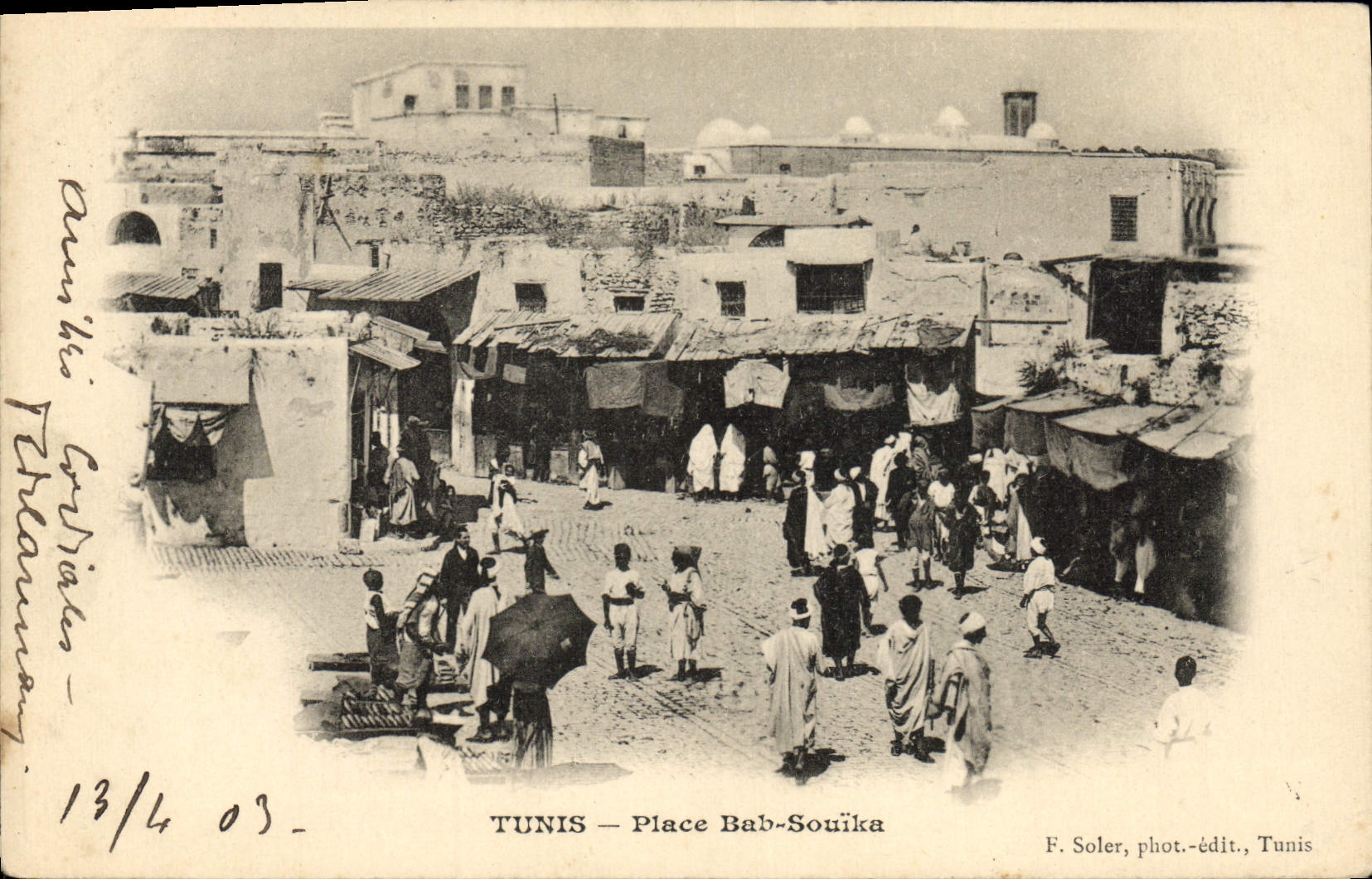 CPA Tunis Place Bab Souika