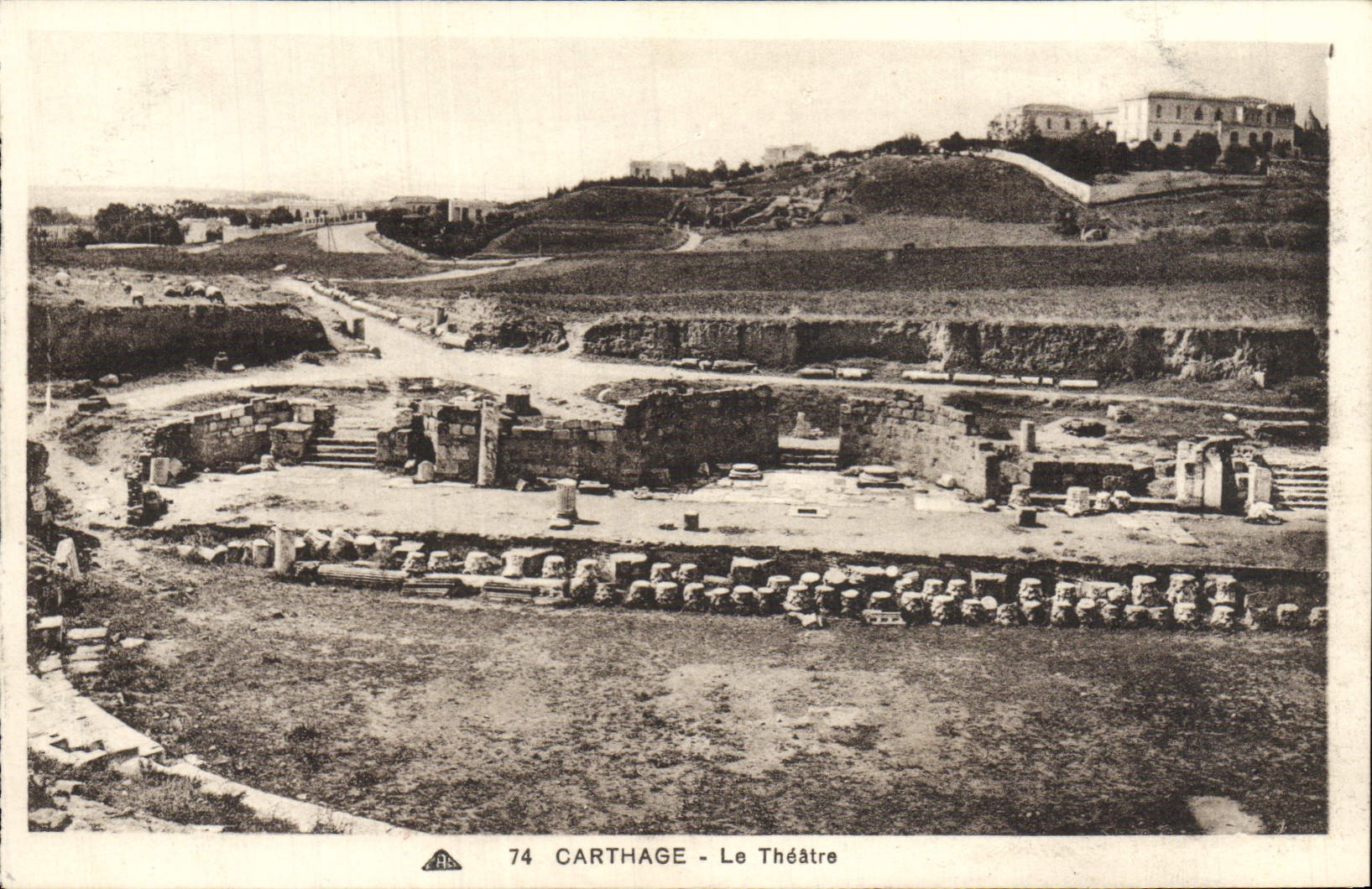 POSTAL Carthage de la VENDIMIA el teatro