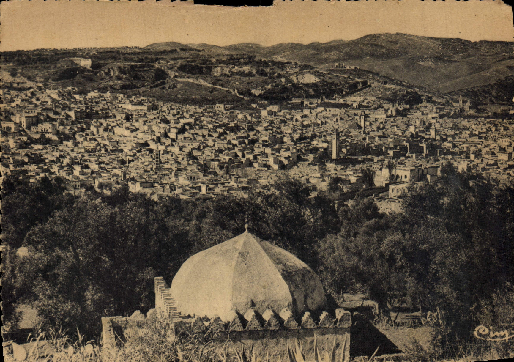 CPA Fes Medina Vue par Bab Felouh