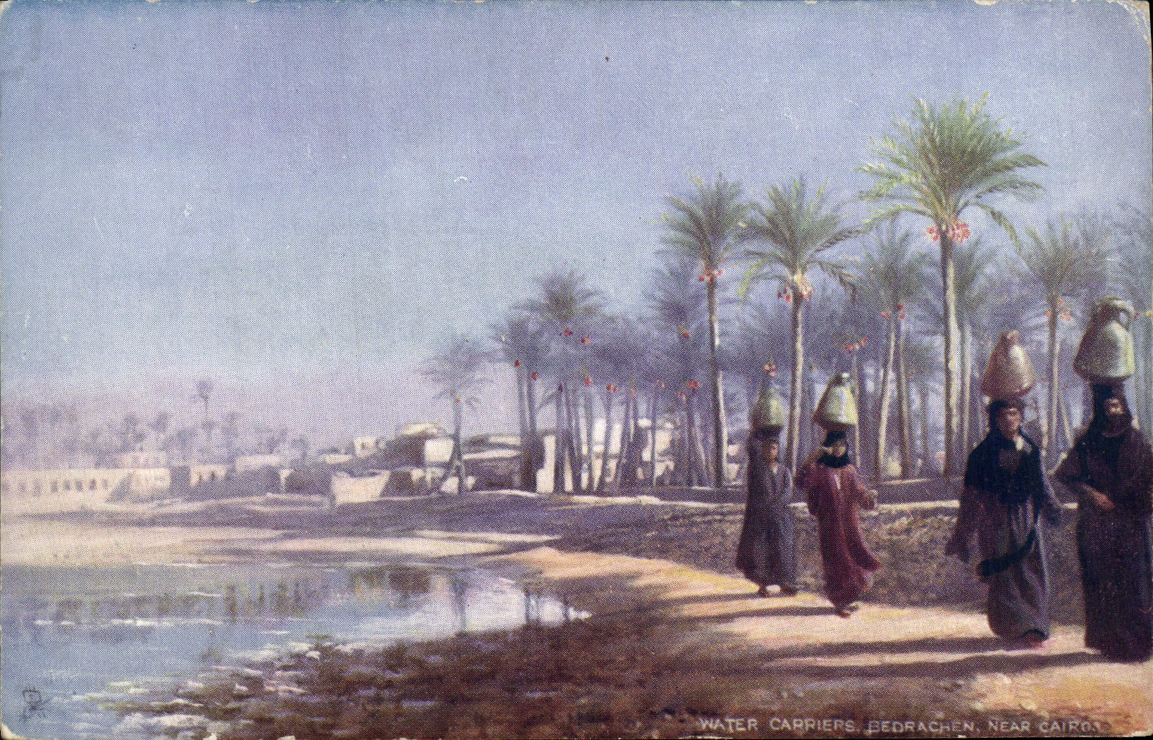 CPA Water carriers near Cairo Egypt