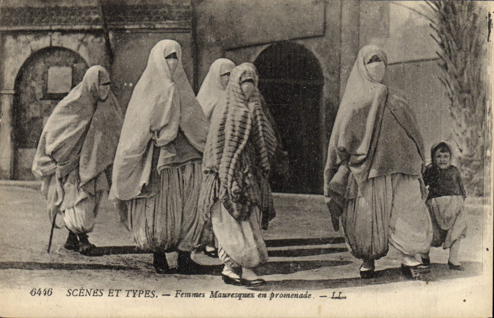 Escenas de la POSTAL de la VENDIMIA y mujeres Moorish estándar