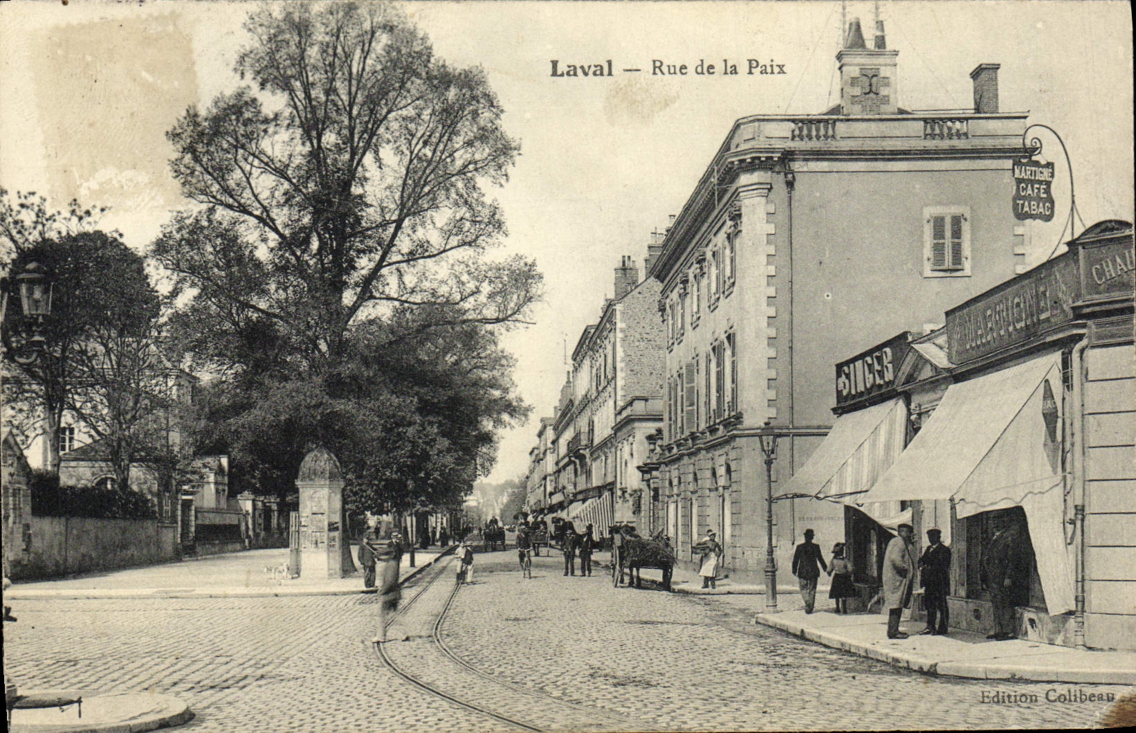 Calle de Laval de la POSTAL de la VENDIMIA de la paz del cantante