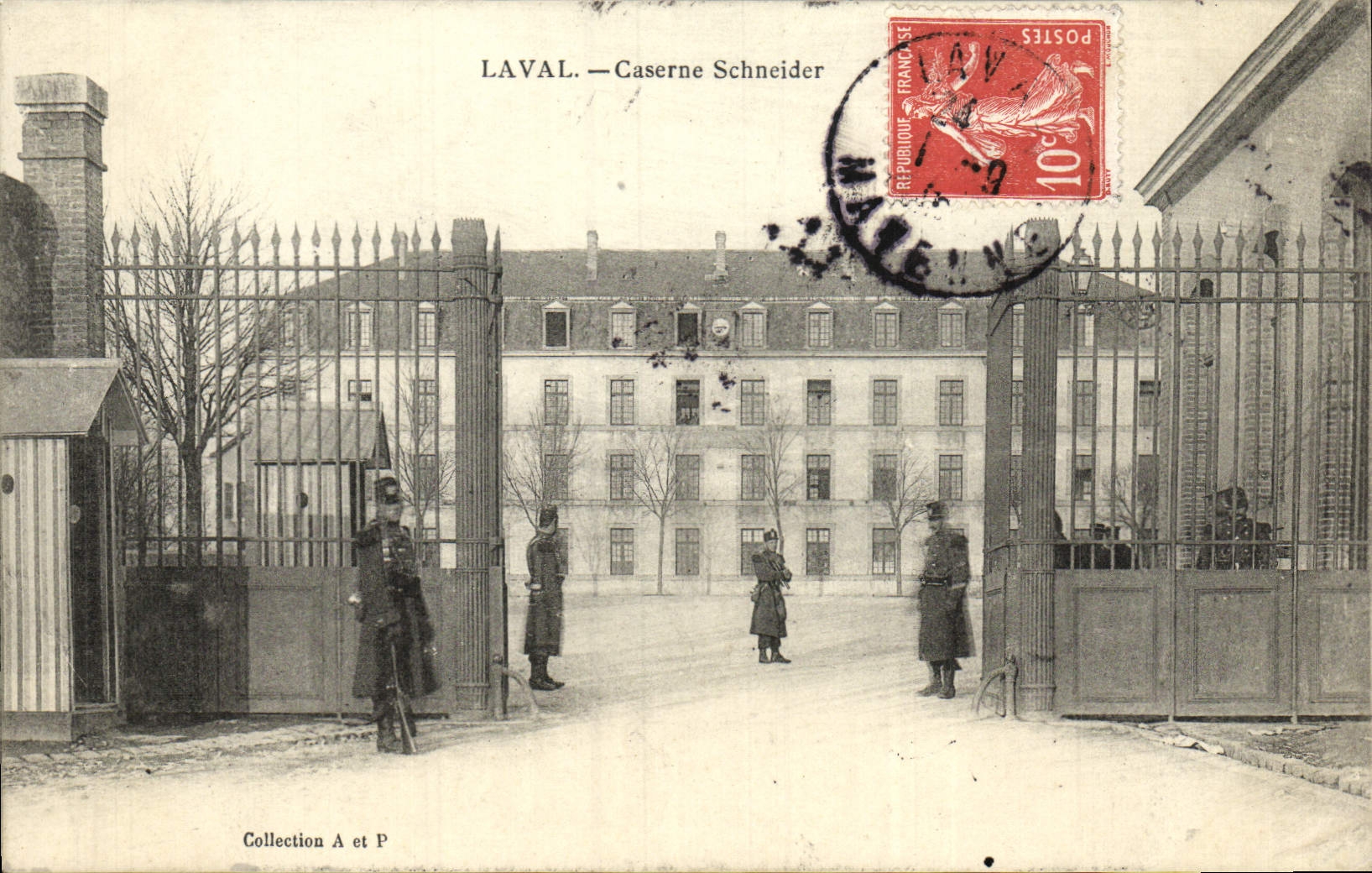 La POSTAL Laval de la VENDIMIA acuartela a Schneider Militaria