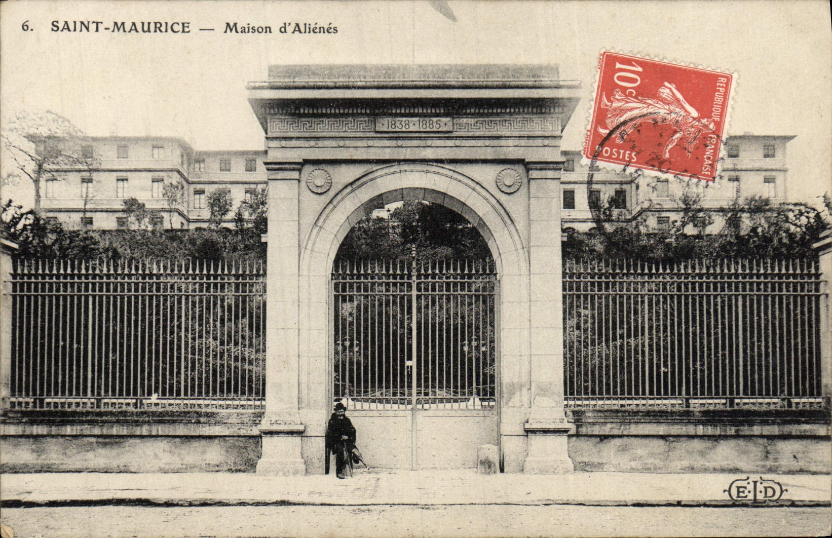 VINTAGE POSTCARD Holy Maurice House of Lunatics