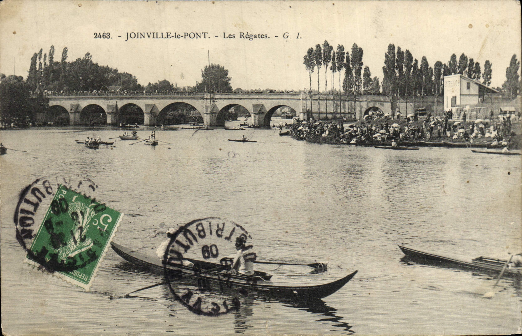 CPA Joinville le Pont Les Regates Bateaux