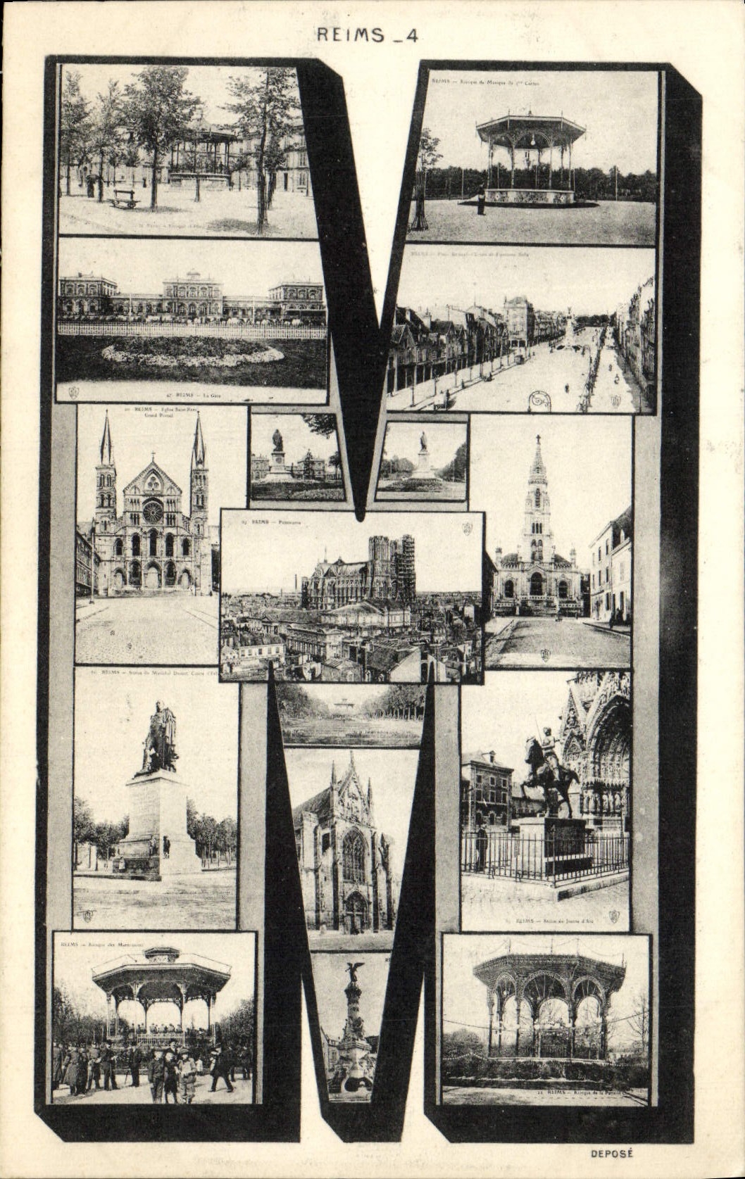 VINTAGE POSTCARD Letter Mr. Rheims