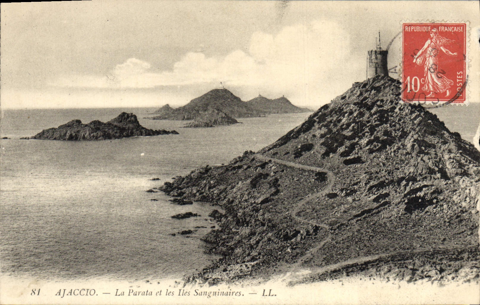 VINTAGE POSTCARD Ajaccio Parata And Bloodthirsty men