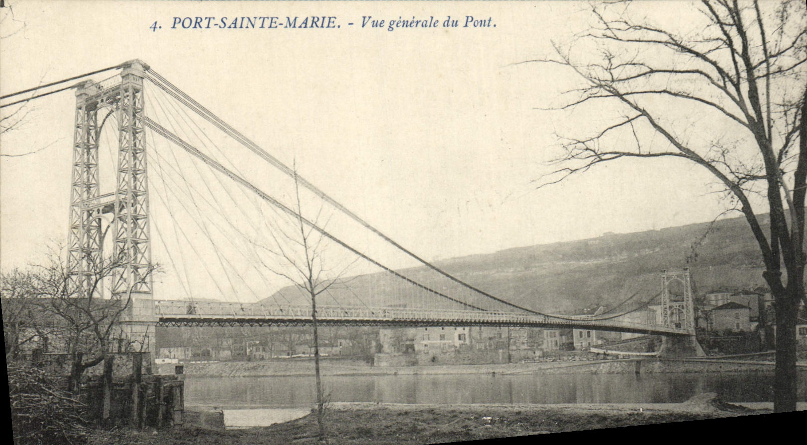 CPA Port Sainte Marie Vue Generale du Pont