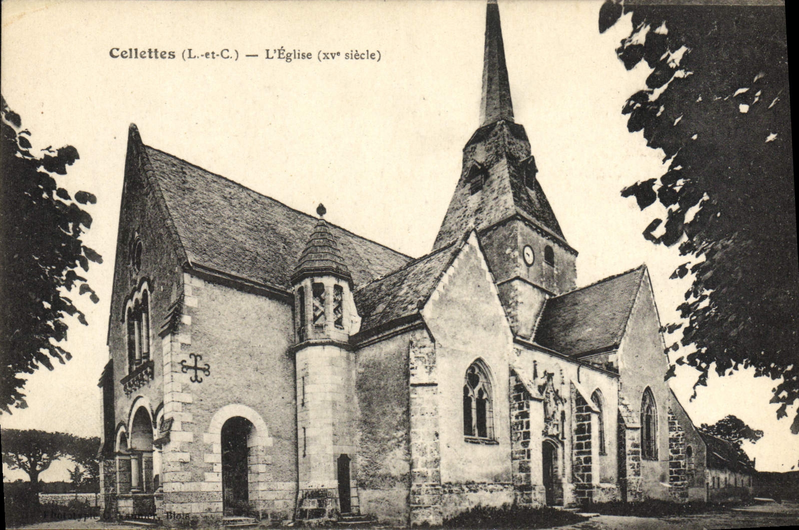 CPA Cellettes L'Eglise