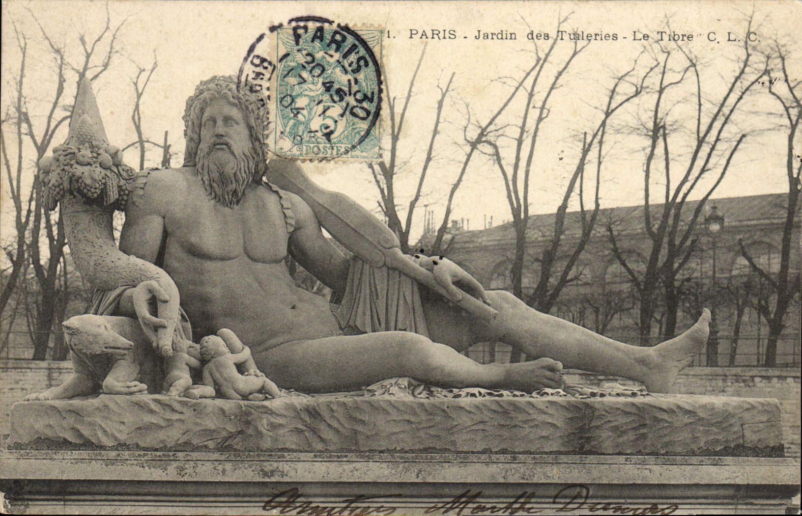 CPA Paris Jardin des Tualeries Le Tibre