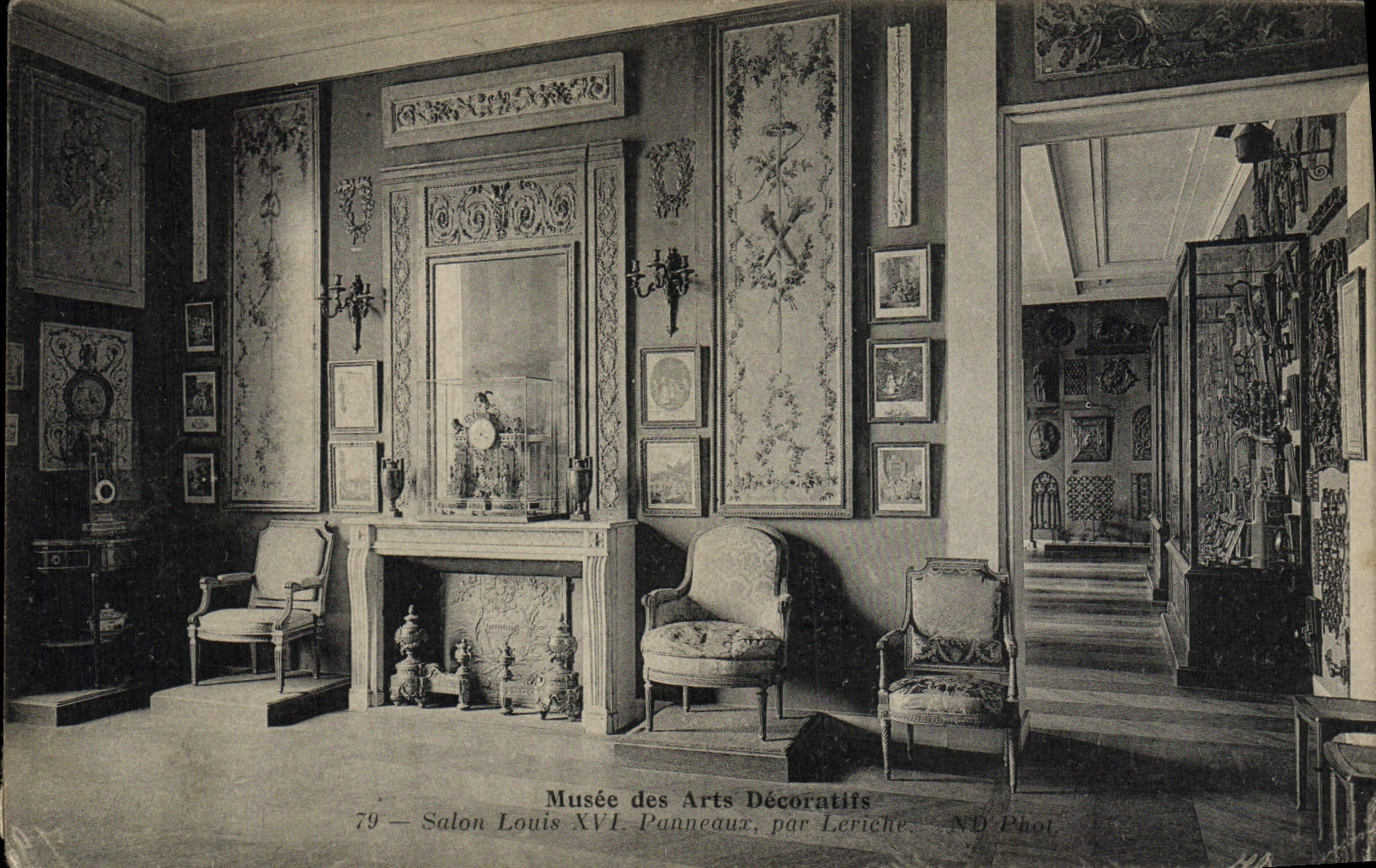 CPA Paris Salon Louis XVI Panneaux Musee des Arts Decoratits