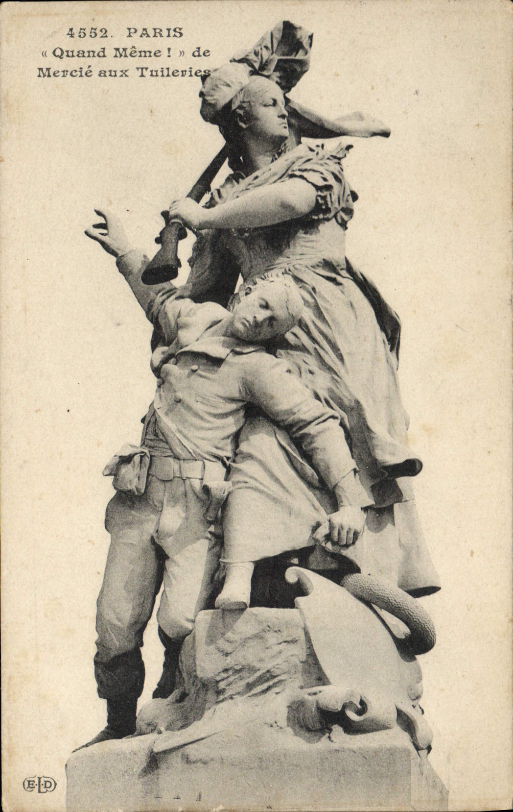 CPA Paris Quand Meme Mercie aux Tuileries