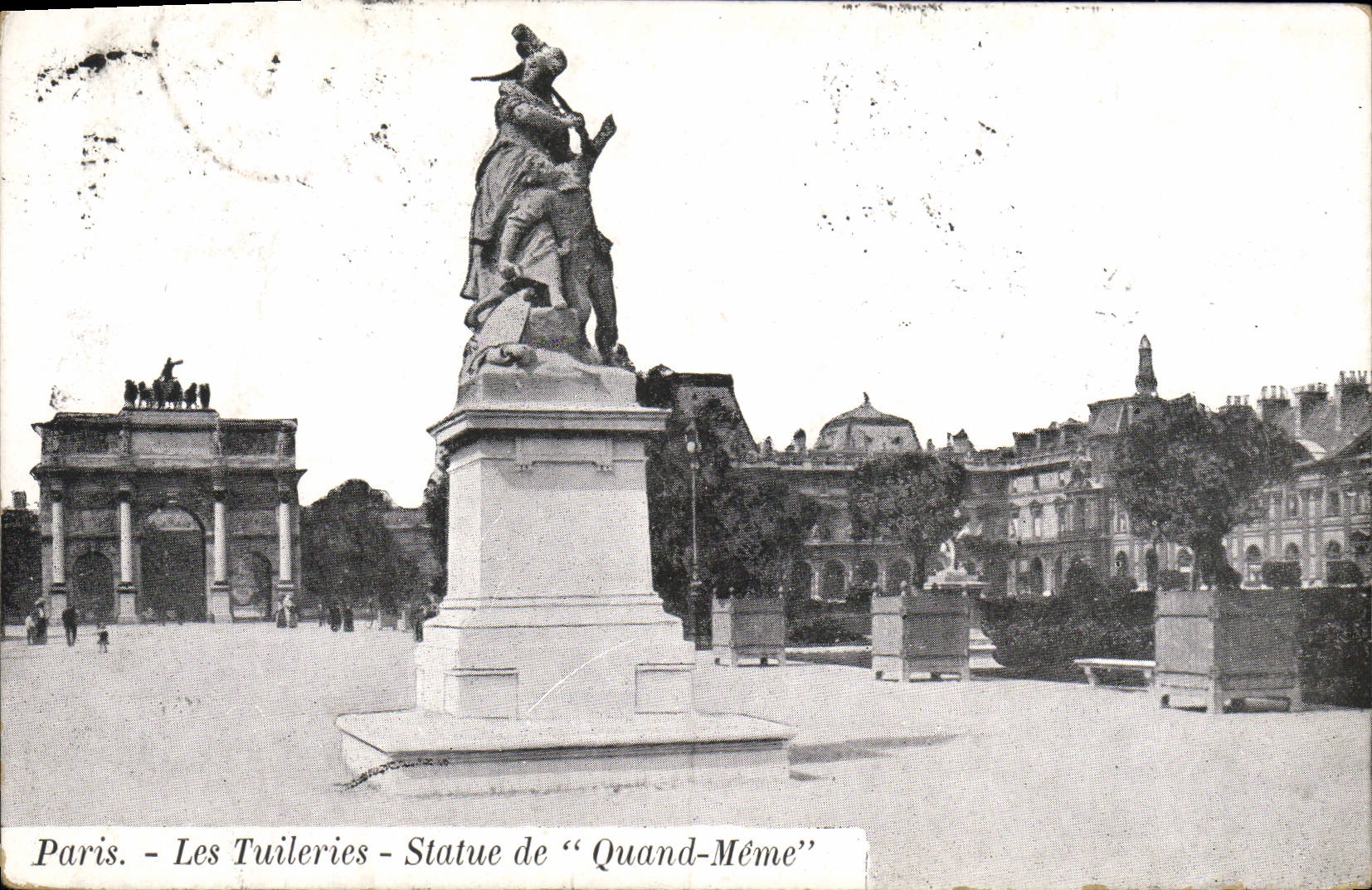 CPA Paris Les Tuileries Statue de Quand Meme
