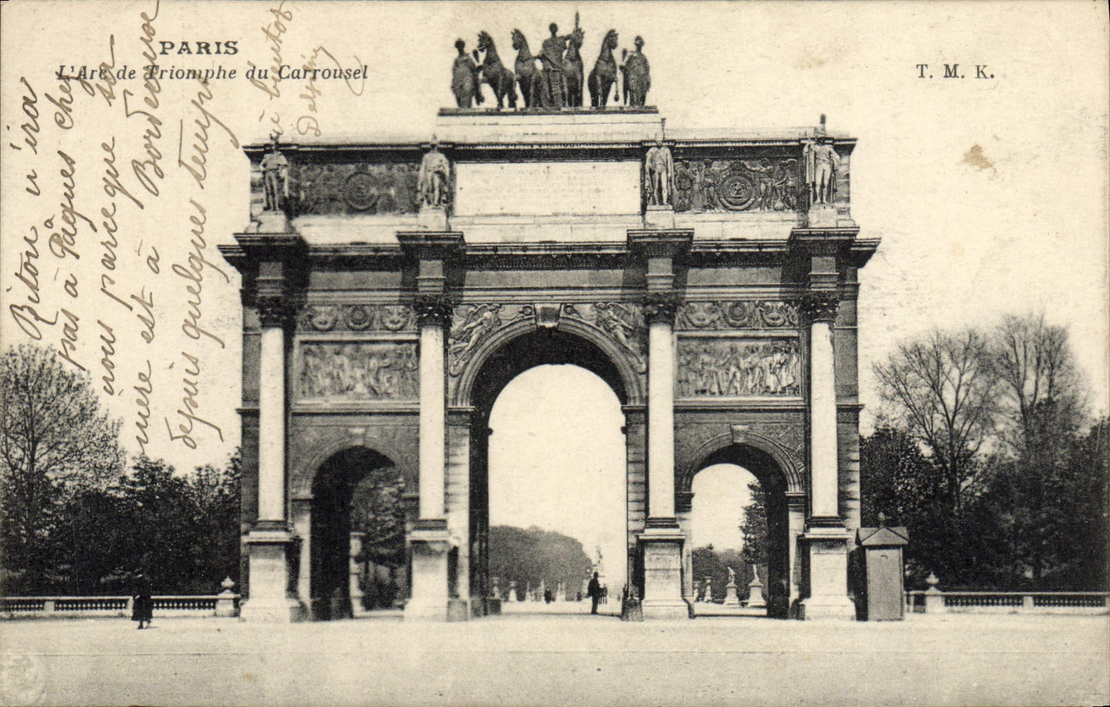 CPA Paris L'Arc de Triomphe du Carrousel