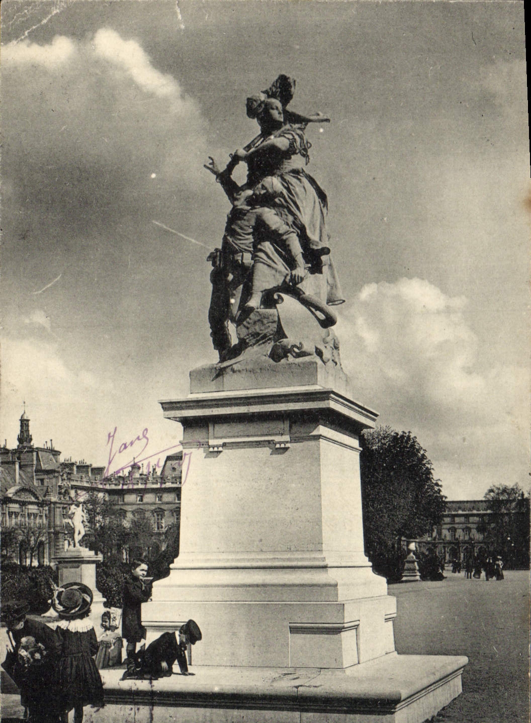 VINTAGE POSTCARD Paris Nevertheless of Mercie