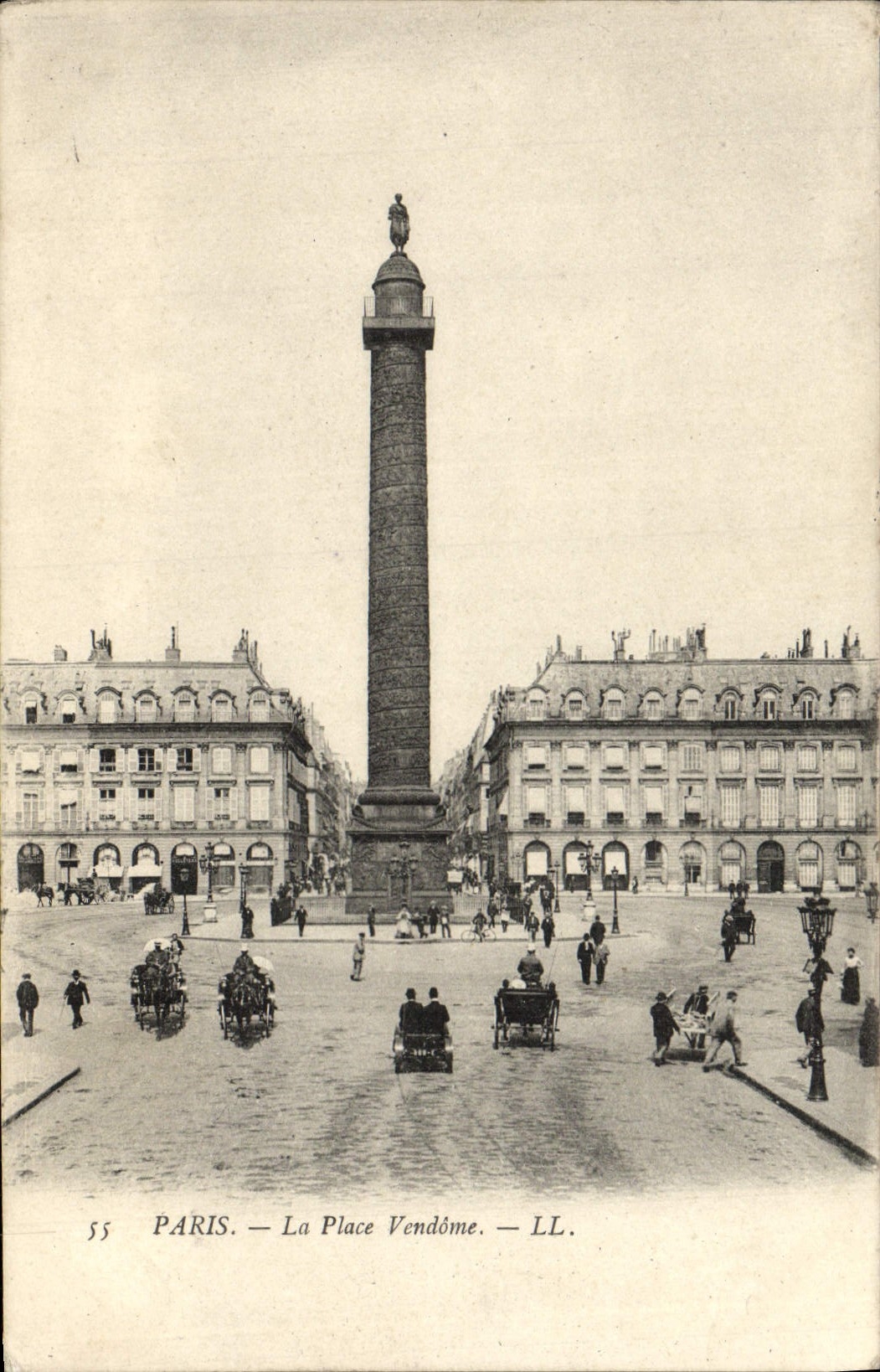 VINTAGE POSTCARD Paris the Vendome Place