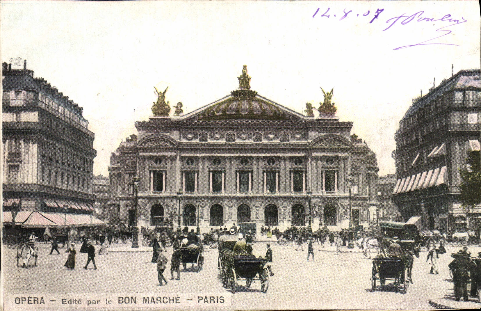 CPA Paris Opera Edite par le Bon Marche