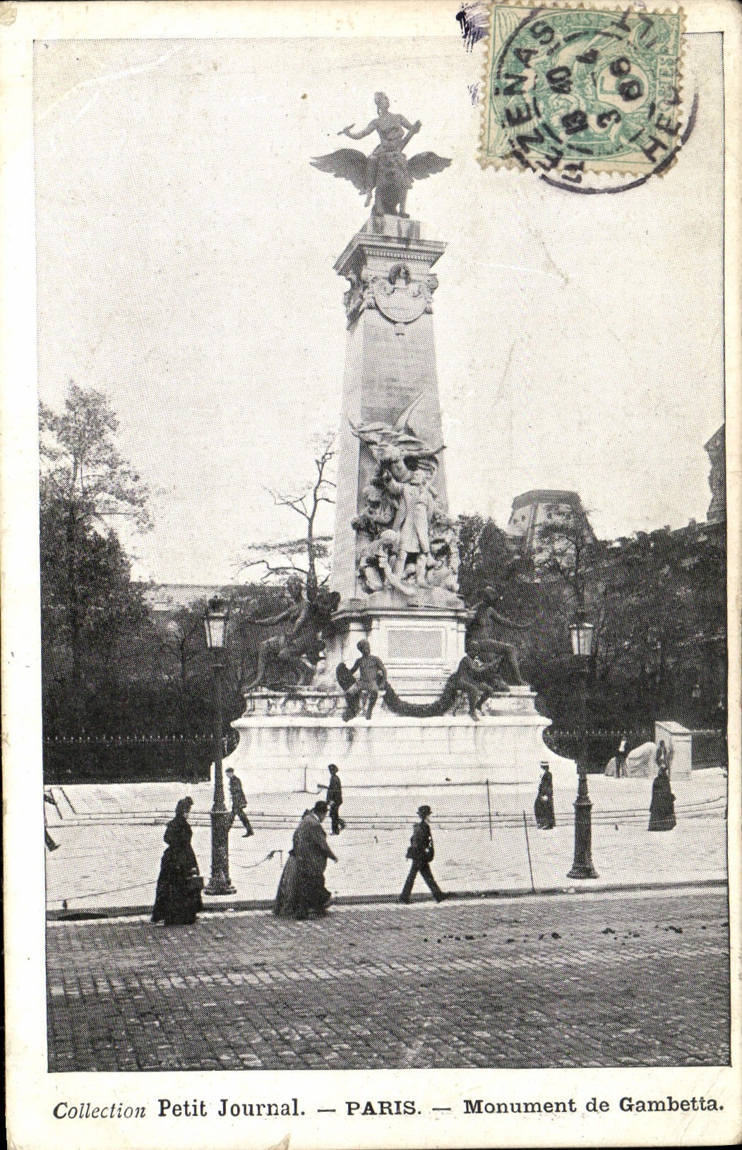 CPA Paris Collection Petit Journal Paris Monument de Gambetta