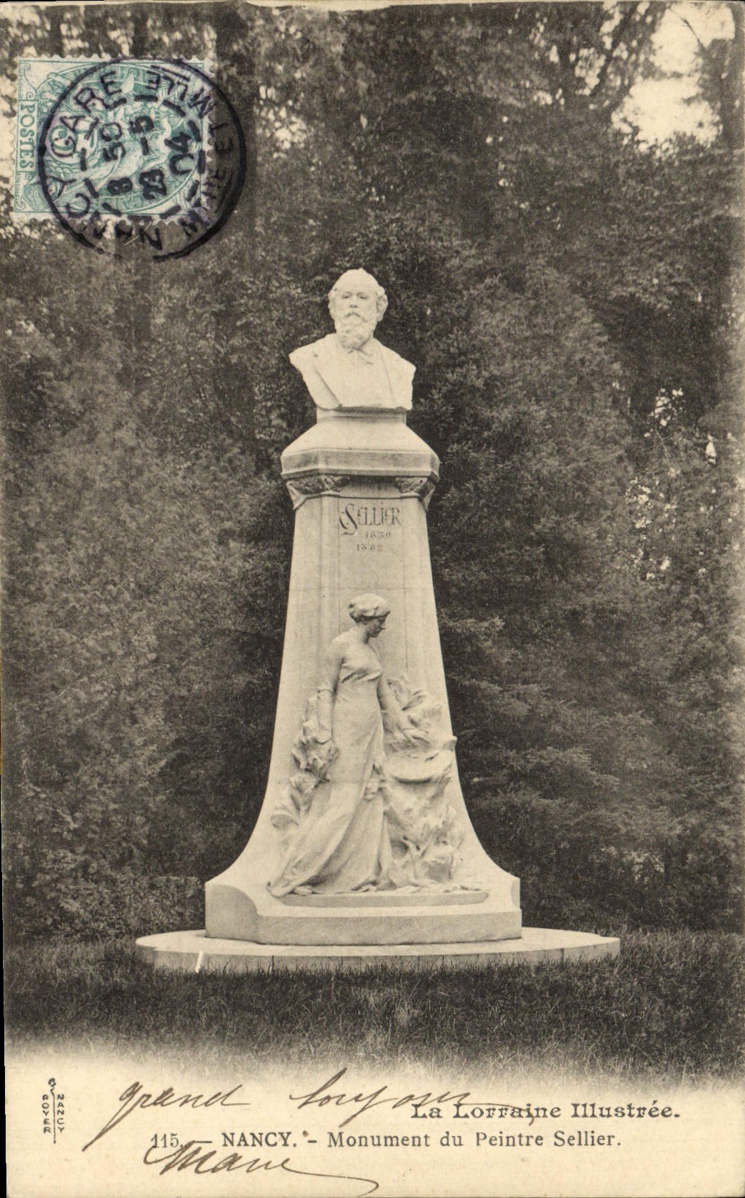 CPA Nancy Monument du Peintre Sellier