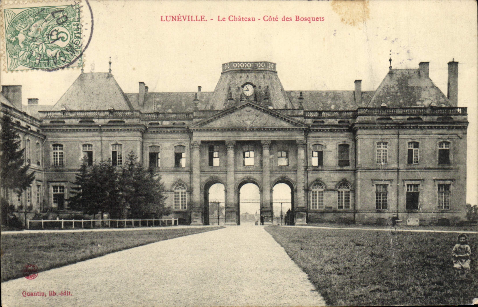 CPA Luneville Le Chateau Cote des Bosquets