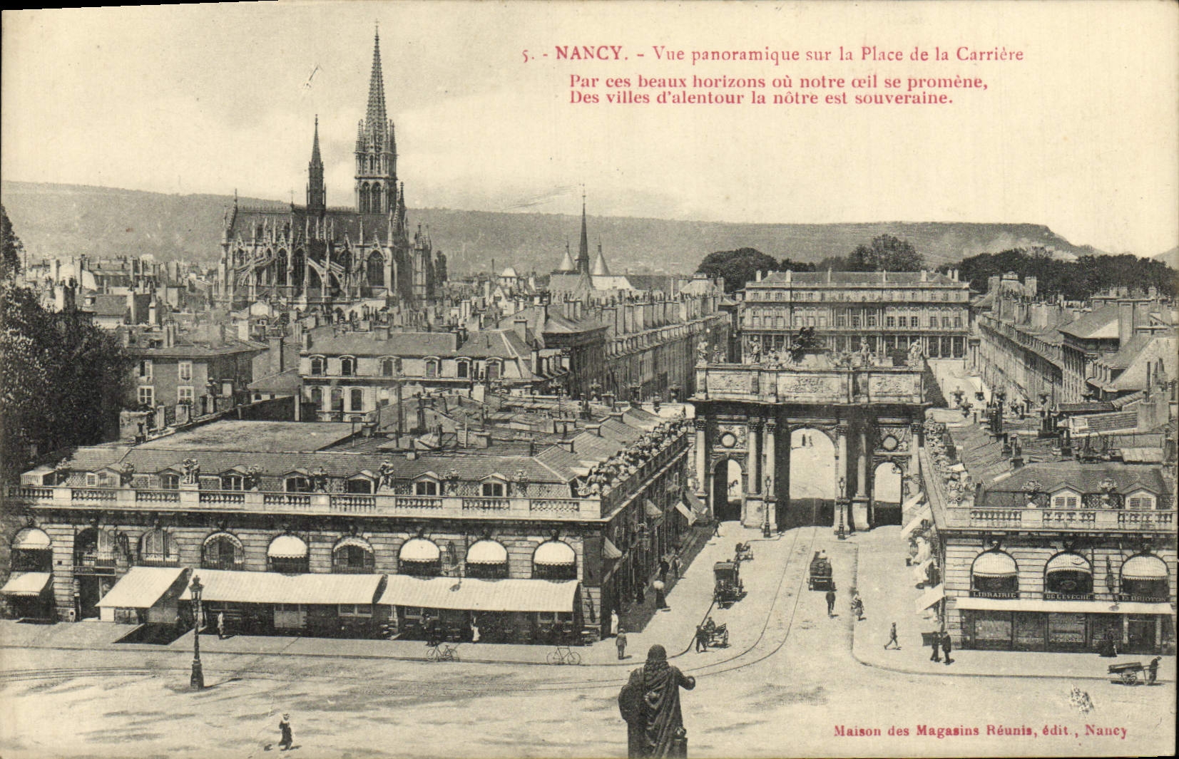 CPA Nancy Vue Panoramique sur la Place de la Carriere