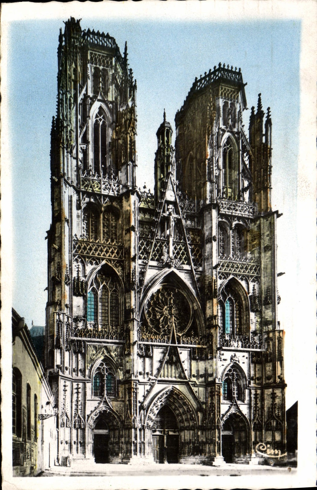 VINTAGE POSTCARD Toul Cathedral Etienne Saint
