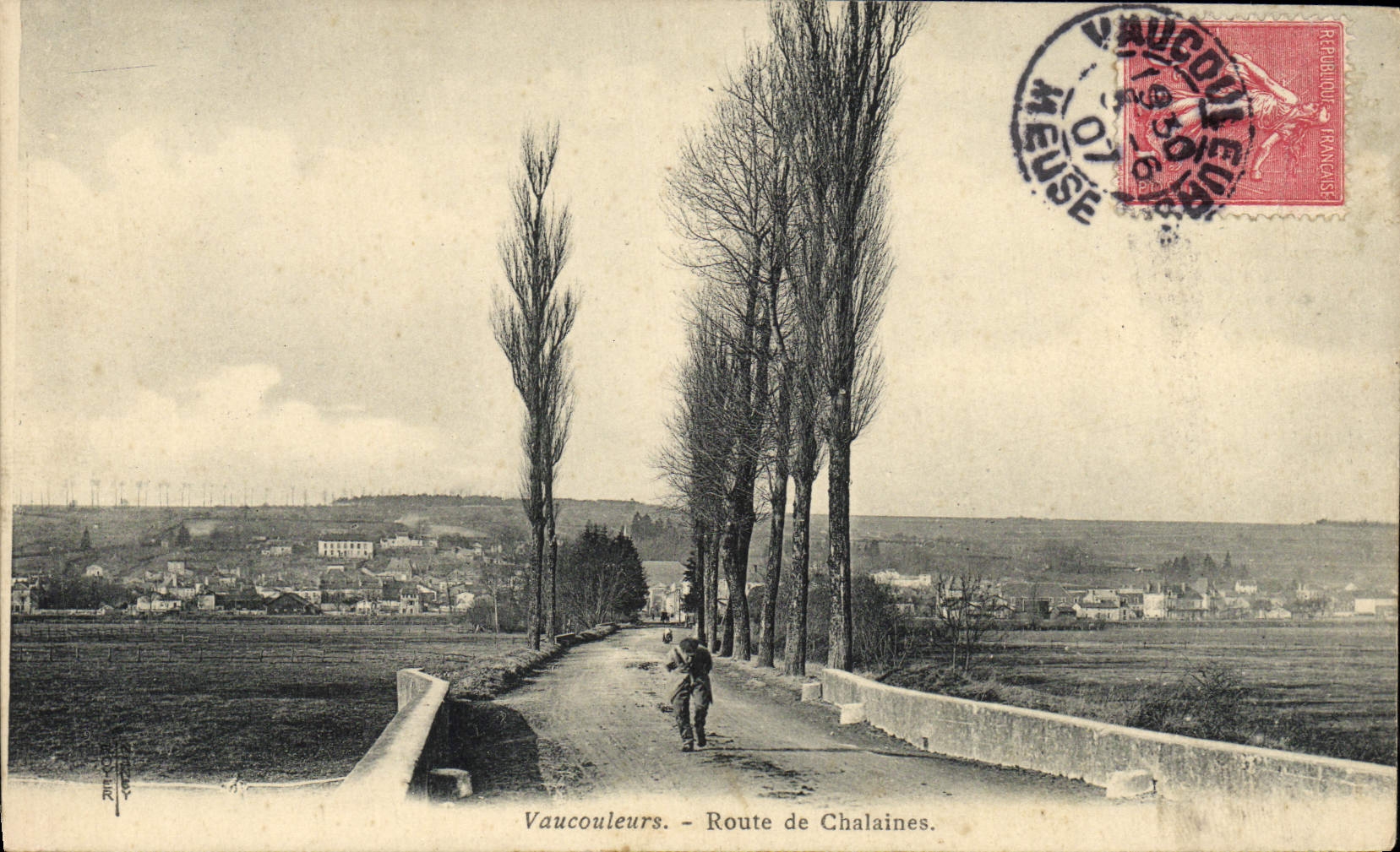 Camino de Vaucouleurs de la POSTAL de la VENDIMIA de Chalaines
