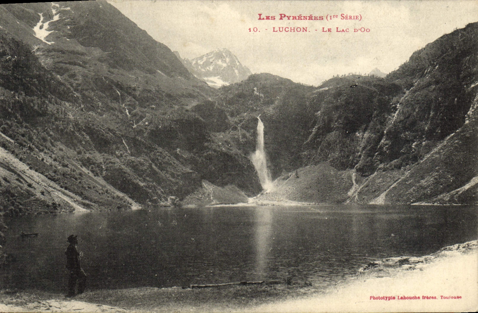 VINTAGE POSTCARD Luchon the Lake Oo