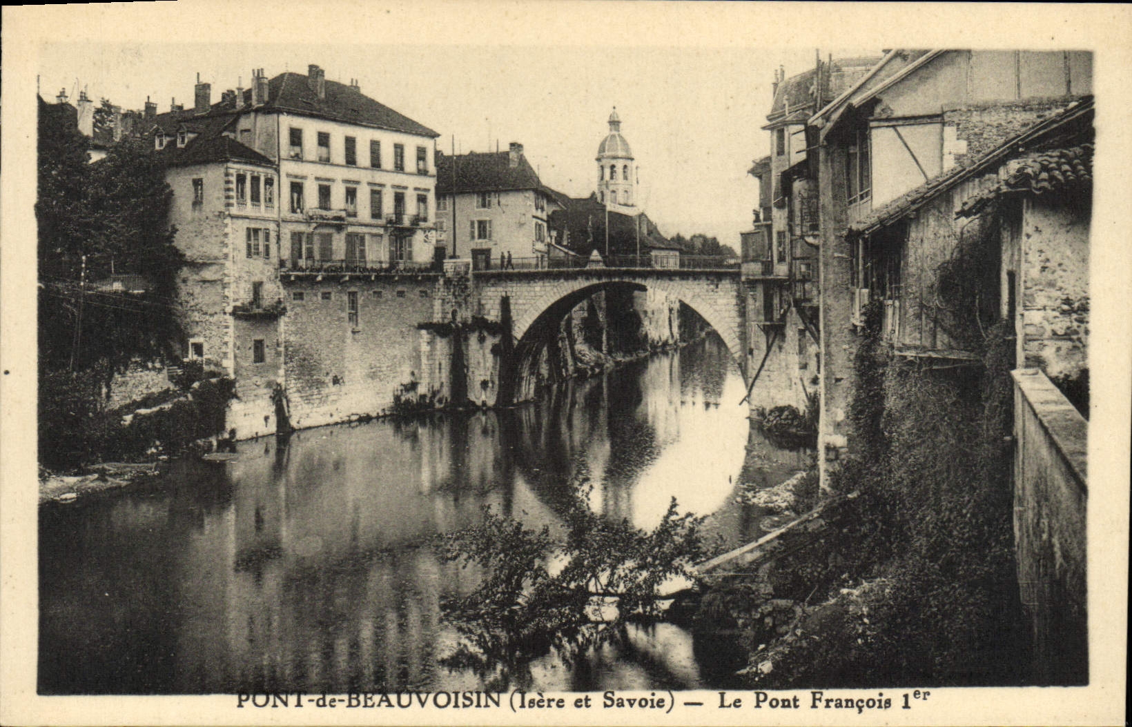 CPA Pont de Beauvoision Le Pont Francois 1er