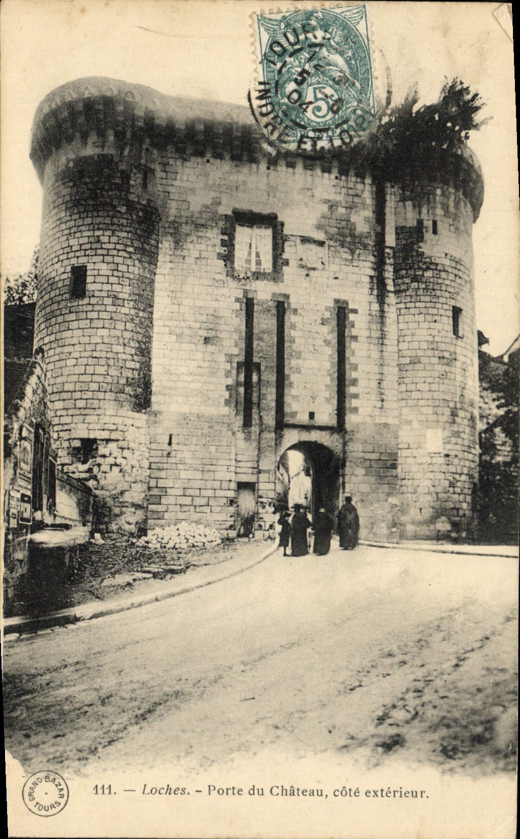 CPA Loches Porte du Chateau cote Exterieur