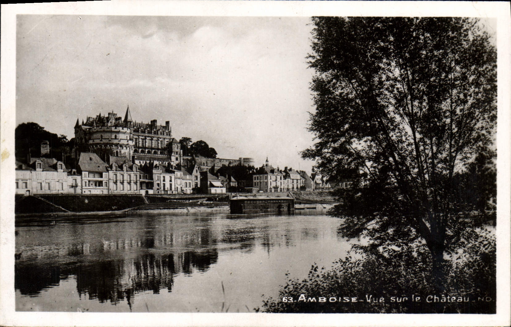 CPA Amboise Vue sur le Chateau