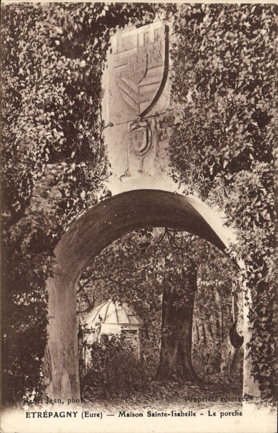 CPA Etrepagny Maison Ste Isabelle Le porche