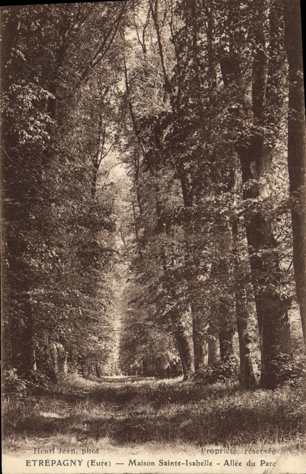 CPA Etrepagny Maison Sainte Isabelle Allee du Parc