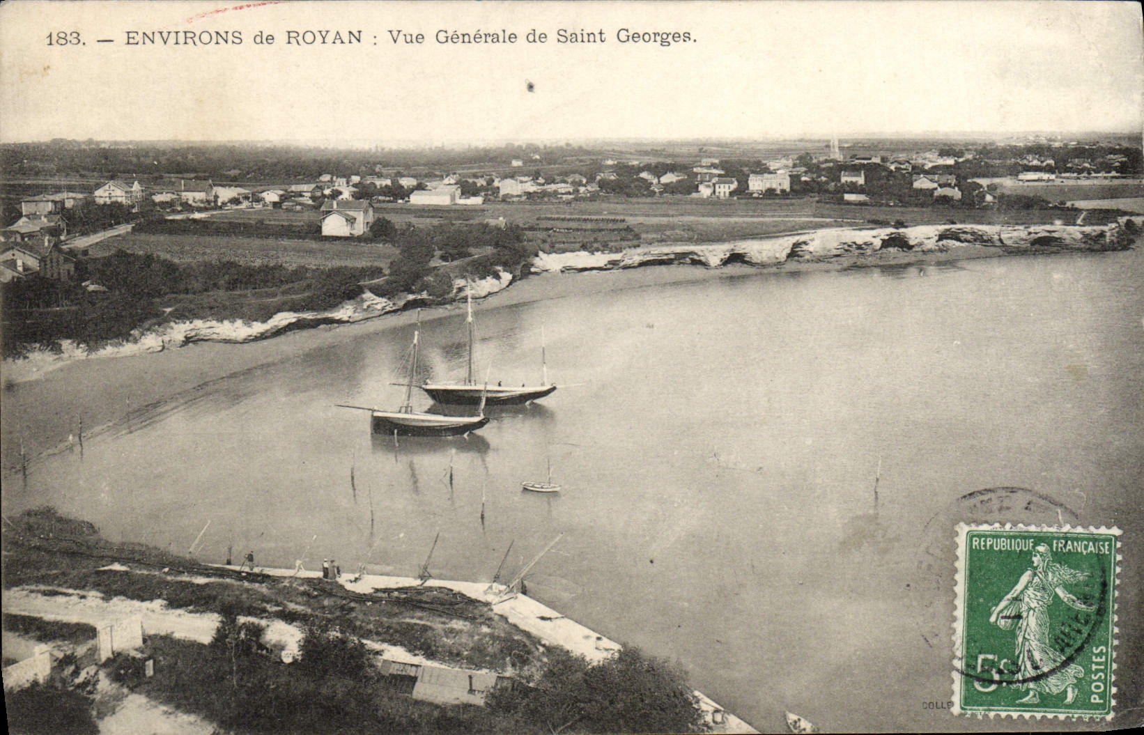 VINTAGE POSTCARD Surroundings of Royan View of Georges Saint