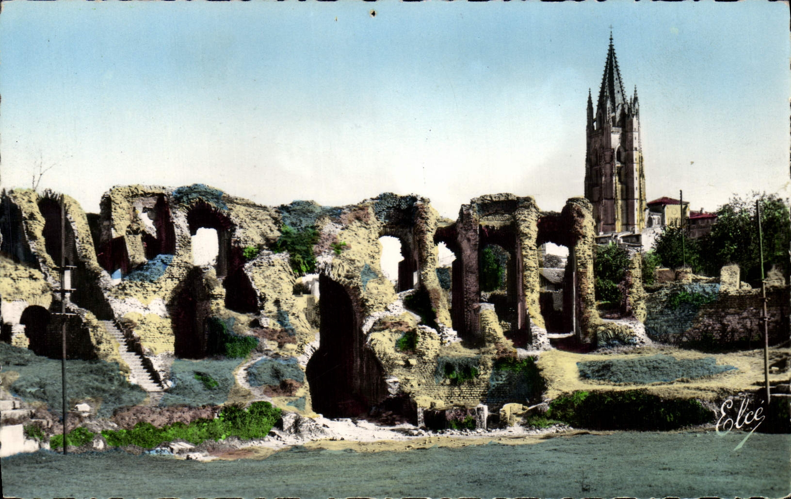 CPM Saibtes Detail des Arenes et St Eutrope