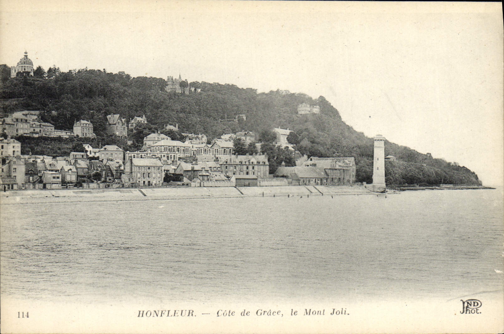 VINTAGE POSTCARD Honfleur Dimensions Grace the Joil Mount