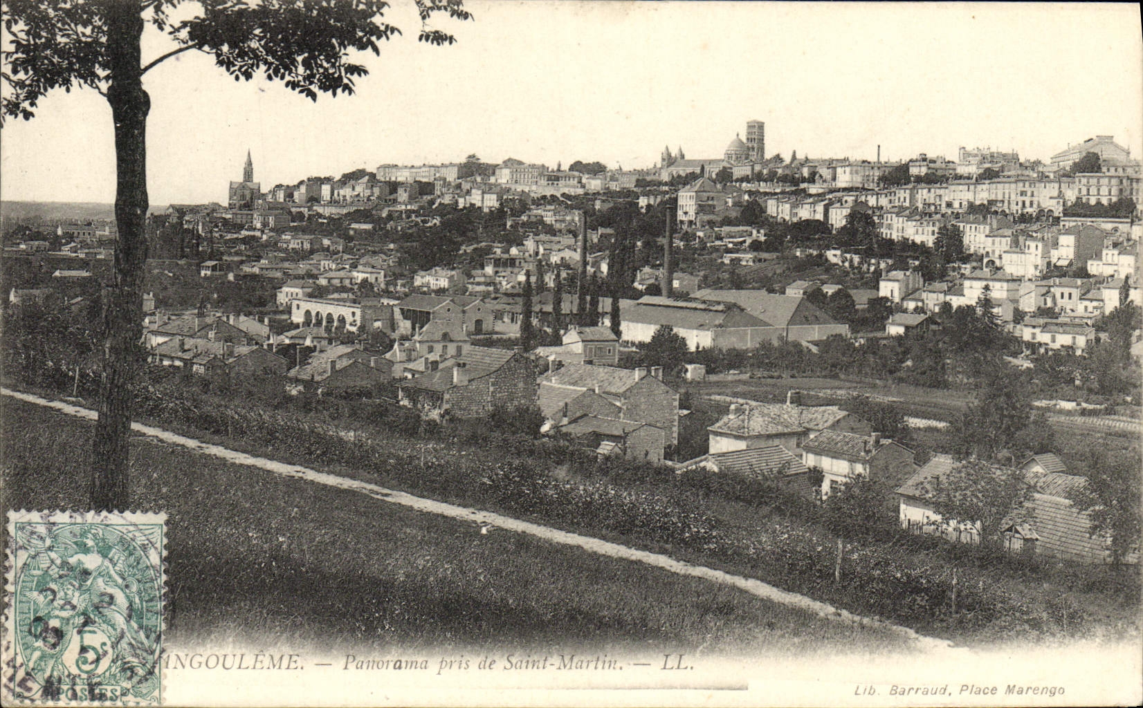 VINTAGE POSTCARD Anngouleme Panorama Taken of Martin Saint