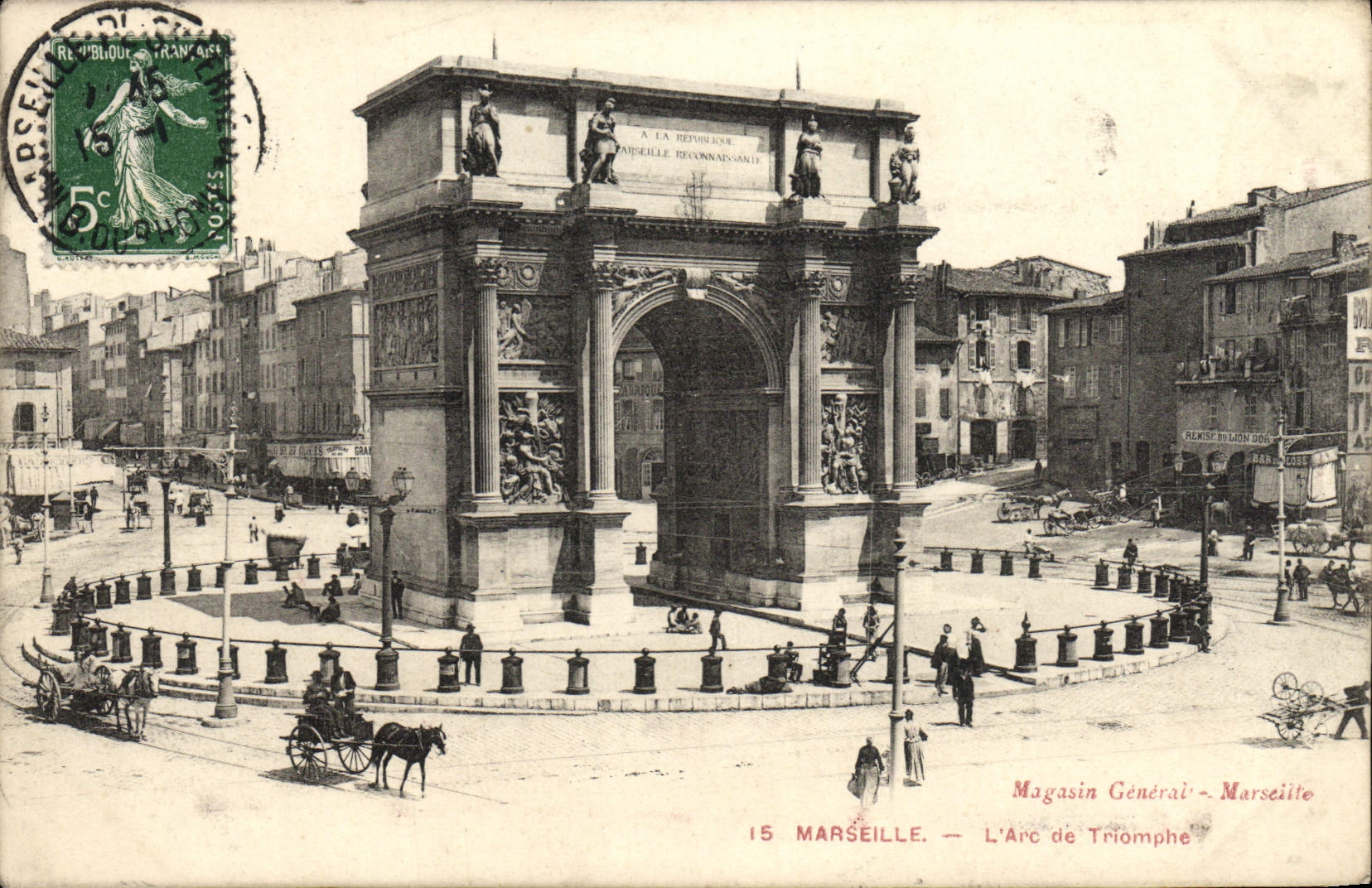 CPA Marseille L'Arc de Triomphe