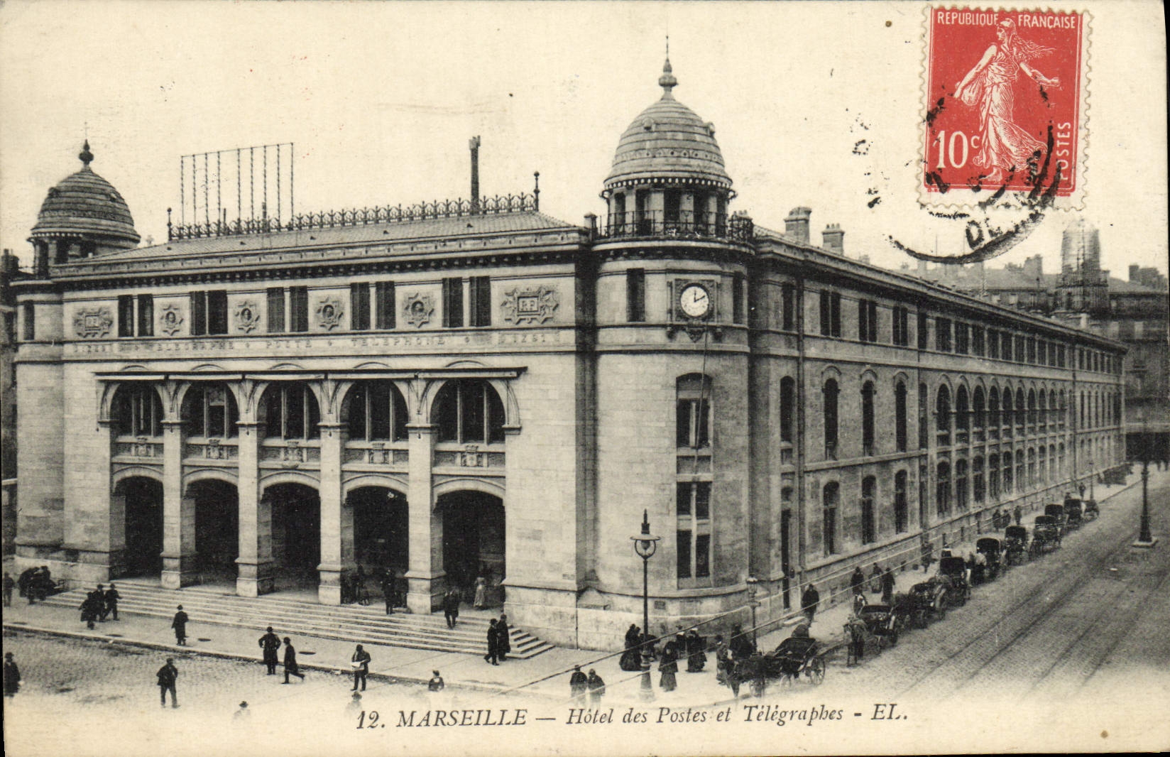 CPA Marseille Hotel Des Postes Et Telegraphes
