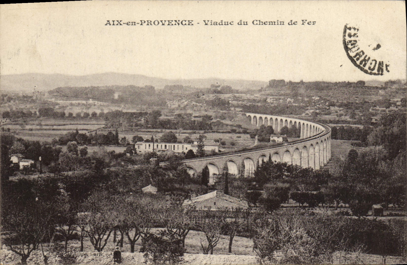 CPA Aix En Provence Viaduc Du Chemin De Fer